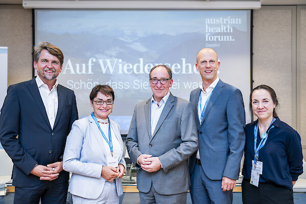 Peter Lehner, LR Beate Prettner, BM Johannes Rauch, Christoph Hörhan, Dimitra Panteli