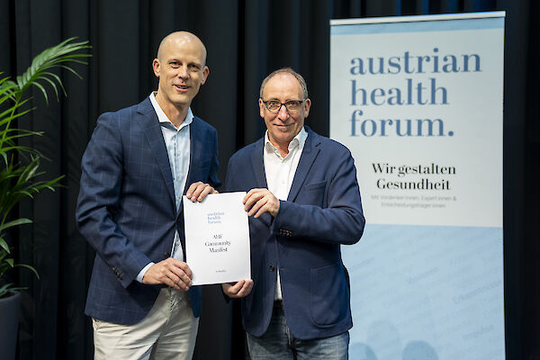 Christoph Hörhan und Bundesminister Johannes Rauch